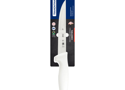 Cuchillo para Deshuesar Tramontina Profissional Master con Lámina de Acero Inoxidable y Mango en Polipropileno Blanco 6"