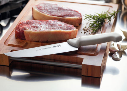 Cuchillo para Carne Tramontina Profissional Master con Lámina en Acero Inoxidable y Mango de Polipropileno Blanco 10"
