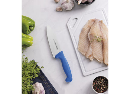Cuchillo para Carne Tramontina Profissional Master con Lámina en Acero Inoxidable y Mango de Polipropileno Azul 6"