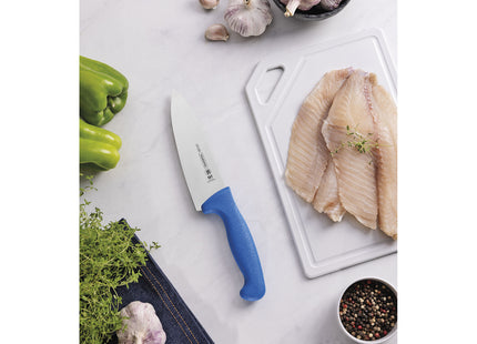 Cuchillo para Carne Tramontina Profissional Master con Lámina en Acero Inoxidable y Mango de Polipropileno Azul 6"