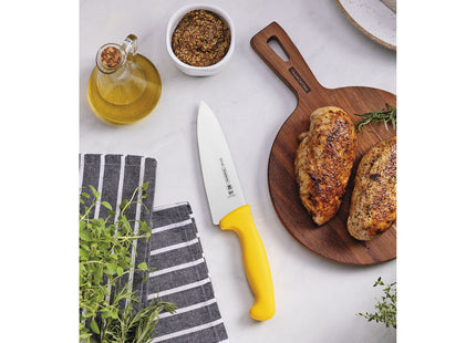Cuchillo para Carne 6" Tramontina Profissional Master con Lámina en Acero Inoxidable y Mango en Polipropileno Amarillo
