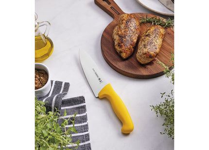 Cuchillo para Carne 6" Tramontina Profissional Master con Lámina en Acero Inoxidable y Mango en Polipropileno Amarillo