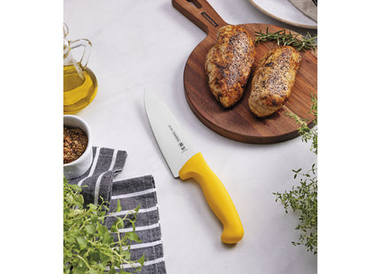 Cuchillo para Carne 6" Tramontina Profissional Master con Lámina en Acero Inoxidable y Mango en Polipropileno Amarillo