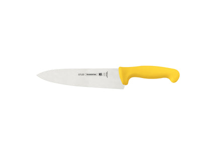 Cuchillo para Carne 8" Tramontina Profissional Master con Lámina en Acero Inoxidable y Mango en Polipropileno Amarillo