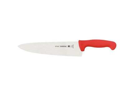 Cuchillo para Carne 10" Tramontina Profissional Master con Lámina en Acero Inoxidable y Mango en Polipropileno Rojo