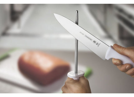 Cuchillo para Carne 12" Tramontina Profissional Master con Lámina en Acero Inoxidable y Mango en Polipropileno Blanco