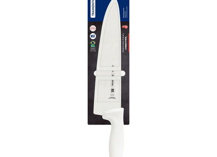 Cuchillo para Carne 10" Tramontina Profissional Master con Lámina en Acero Inoxidable y Mango en Polipropileno Blanco