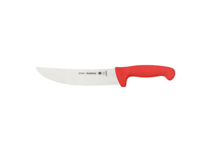 Cuchillo para Carne 8" Tramontina Profissional Master con Lámina en Acero Inoxidable y Mango en Polipropileno Rojo