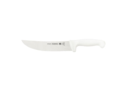 Cuchillo para Carne 8" Tramontina Profissional Master con Lámina en Acero Inoxidable y Mango en Polipropileno Blanco