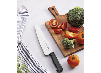 Cuchillo para Carne Tramontina Profissional Master con Lámina en Acero Inoxidable y Mango de Polipropileno Negro con Protección Antimicrobiana 10"