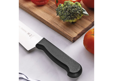 Cuchillo para Carne Tramontina Profissional Master con Lámina en Acero Inoxidable y Mango de Polipropileno Negro con Protección Antimicrobiana 10"