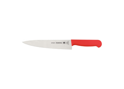 Cuchillo para Carne Tramontina Profissional Master con Lámina en Acero Inoxidable y Mango de Polipropileno Rojo con Protección Antimicrobiana 8"