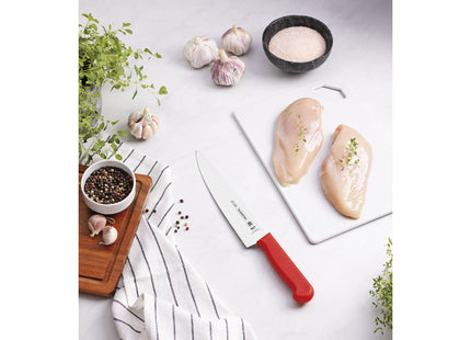 Cuchillo para Carne Tramontina Profissional Master con Lámina en Acero Inoxidable y Mango de Polipropileno Rojo con Protección Antimicrobiana 8"