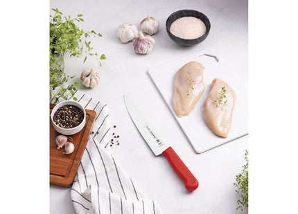 Cuchillo para Carne Tramontina Profissional Master con Lámina en Acero Inoxidable y Mango de Polipropileno Rojo con Protección Antimicrobiana 8"