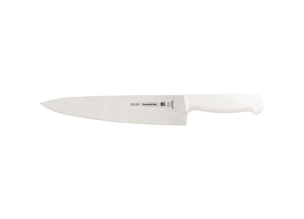 Cuchillo para Carne Tramontina Profissional Master con Lámina en Acero Inoxidable y Mango de Polipropileno Blanco con Protección Antimicrobiana 10"