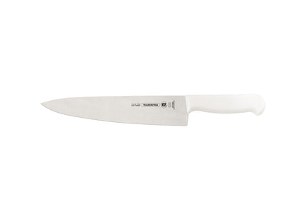 Cuchillo para Carne Tramontina Profissional Master con Lámina en Acero Inoxidable y Mango de Polipropileno Blanco con Protección Antimicrobiana 10"