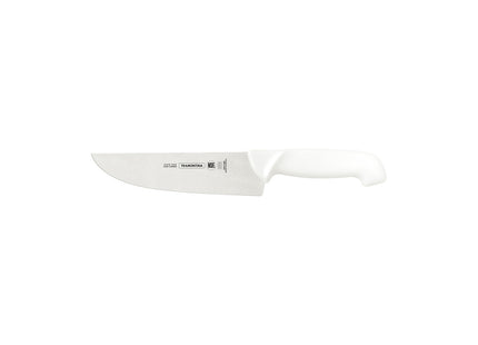 Cuchillo Carnicero Tramontina Profissional Master con Lámina de Acero Inoxidable y Mango de Polipropileno Blanco 8"