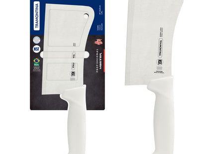 Hachuela Tramontina Profissional Master con Lámina en Acero Inoxidable y Mango de Polipropileno Blanco 6"