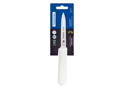 Cuchillo para Legumbres Tramontina Profissional Master con Lámina en Acero Inoxidable y Mango en Polipropileno Blanco 4"