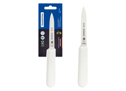 Cuchillo para Legumbres Tramontina Profissional Master con Lámina en Acero Inoxidable y Mango en Polipropileno Blanco 4"