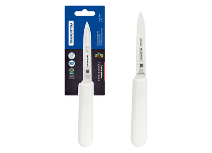 Cuchillo para Legumbres Tramontina Profissional Master con Lámina en Acero Inoxidable y Mango en Polipropileno Blanco 4"