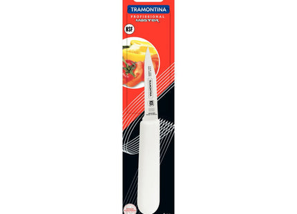 Cuchillo para Legumbres Tramontina Profissional Master con Lámina de Acero Inoxidable y Mango de Polipropileno Blanco 3"