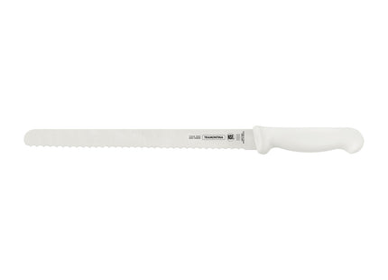 Cuchillo para Pan Tramontina Profissional Master con Lámina en Acero Inoxidable y Mango de Polipropileno Blanco 12"