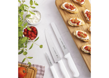 Cuchillo para Pan Tramontina Profissional Master con Lámina en Acero Inoxidable y Mango de Polipropileno Blanco 8"