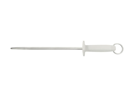 Afilador Estriado Tramontina Profissional Master con Eje de Acero Carbono y Mango en Polipropileno Blanco 12"