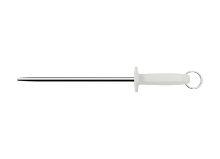 Afilador Liso Tramontina Profissional Master con Eje en Acero Carbono y Mango de Polipropileno Blanco 12"
