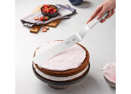 Espátula para Repostería Tramontina Profissional Master con Lámina en Acero Inoxidable y Mango de Polipropileno Blanco 12"