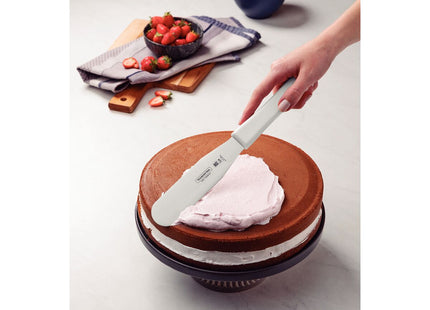 Espátula para Repostería Tramontina Profissional Master con Lámina en Acero Inoxidable y Mango de Polipropileno Blanco 6"