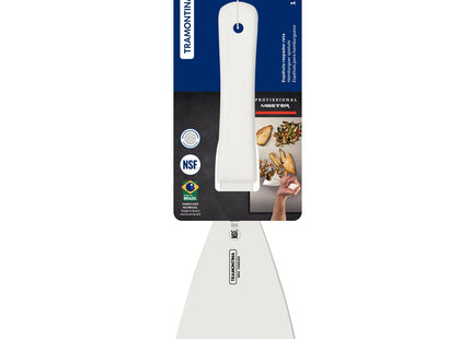 Espátula Raspador Tramontina Profissional Master con Lámina en Acero Inoxidable y Mango de Polipropileno Blanco 5x4"