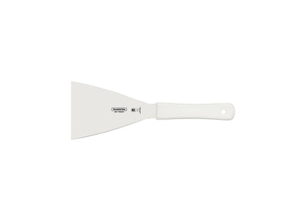 Espátula Raspador Tramontina Profissional Master con Lámina en Acero Inoxidable y Mango de Polipropileno Blanco 5x4"