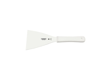Espátula Raspador Tramontina Profissional Master con Lámina en Acero Inoxidable y Mango de Polipropileno Blanco 5x4"