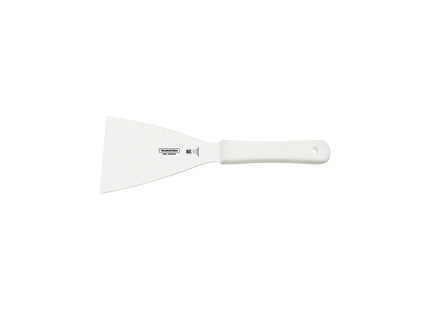 Espátula Raspador Tramontina Profissional Master con Lámina en Acero Inoxidable y Mango de Polipropileno Blanco 5x4"
