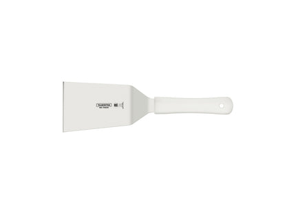 Espátula para Frituras Tramontina Profissional Master con Lámina en Acero Inoxidable y Mango de Polipropileno Blanco 6x3.1/2"