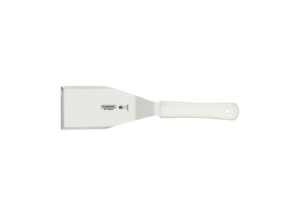 Espátula para Hamburguesas Tramontina Profissional Master con Lámina en Acero Inoxidable y Mango de Polipropileno Blanco 6x3"