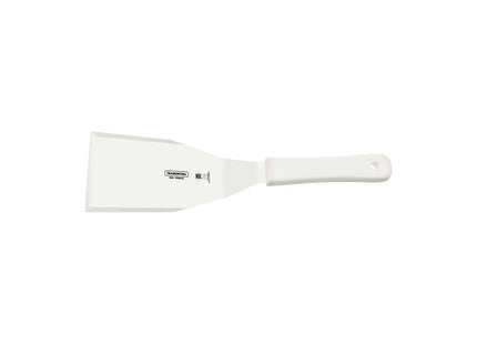 Espátula para Hamburguesas Tramontina Profissional Master con Lámina en Acero Inoxidable y Mango de Polipropileno Blanco 6x3"
