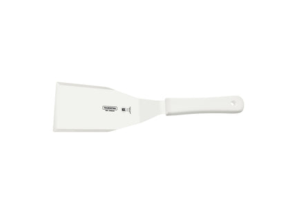Espátula para Hamburguesas Tramontina Profissional Master con Lámina en Acero Inoxidable y Mango de Polipropileno Blanco 6x3"