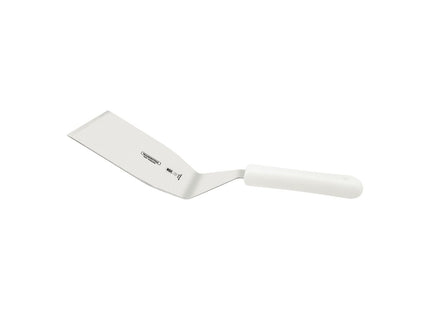Espátula para Hamburguesas Tramontina Profissional Master con Lámina en Acero Inoxidable y Mango de Polipropileno Blanco 7x4.1/4"
