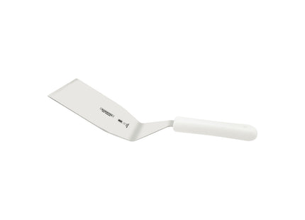 Espátula para Hamburguesas Tramontina Profissional Master con Lámina en Acero Inoxidable y Mango de Polipropileno Blanco 7x4.1/4"