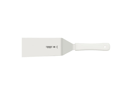Espátula para Hamburguesas Tramontina Profissional Master con Lámina en Acero Inoxidable y Mango de Polipropileno Blanco 8x3"