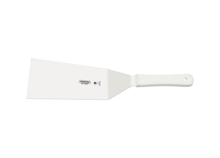 Espátula para Hamburguesas Tramontina Profissional Master con Lámina en Acero Inoxidable y Mango de Polipropileno Blanco 8x3"
