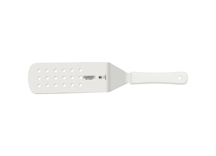 Espátula para Frituras Tramontina Profissional Master con Lámina en Acero Inoxidable y Mango de Polipropileno Blanco 9x3"
