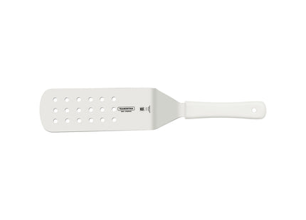 Espátula para Frituras Tramontina Profissional Master con Lámina en Acero Inoxidable y Mango de Polipropileno Blanco 9x3"
