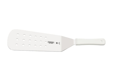 Espátula para Frituras Tramontina Profissional Master con Lámina en Acero Inoxidable y Mango de Polipropileno Blanco 9x3"