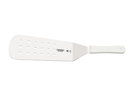 Espátula para Frituras Tramontina Profissional Master con Lámina en Acero Inoxidable y Mango de Polipropileno Blanco 9x3"