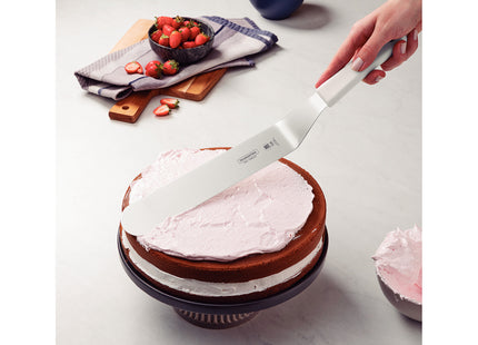 Espátula para Repostería Tramontina Profissional Master con Lámina en Acero Inoxidable y Mango de Polipropileno Blanco 12"