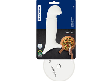 Cortador de Pizza Tramontina Profissional Master con Lámina en Acero Inoxidable y Mango de Polipropileno Blanco